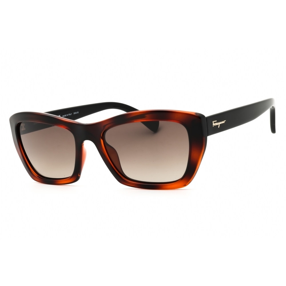 NWT Salvatore Ferragamo SF958S Tortoise Cat Eye 55mm Sunglasses